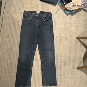 dark wash straight leg great condition